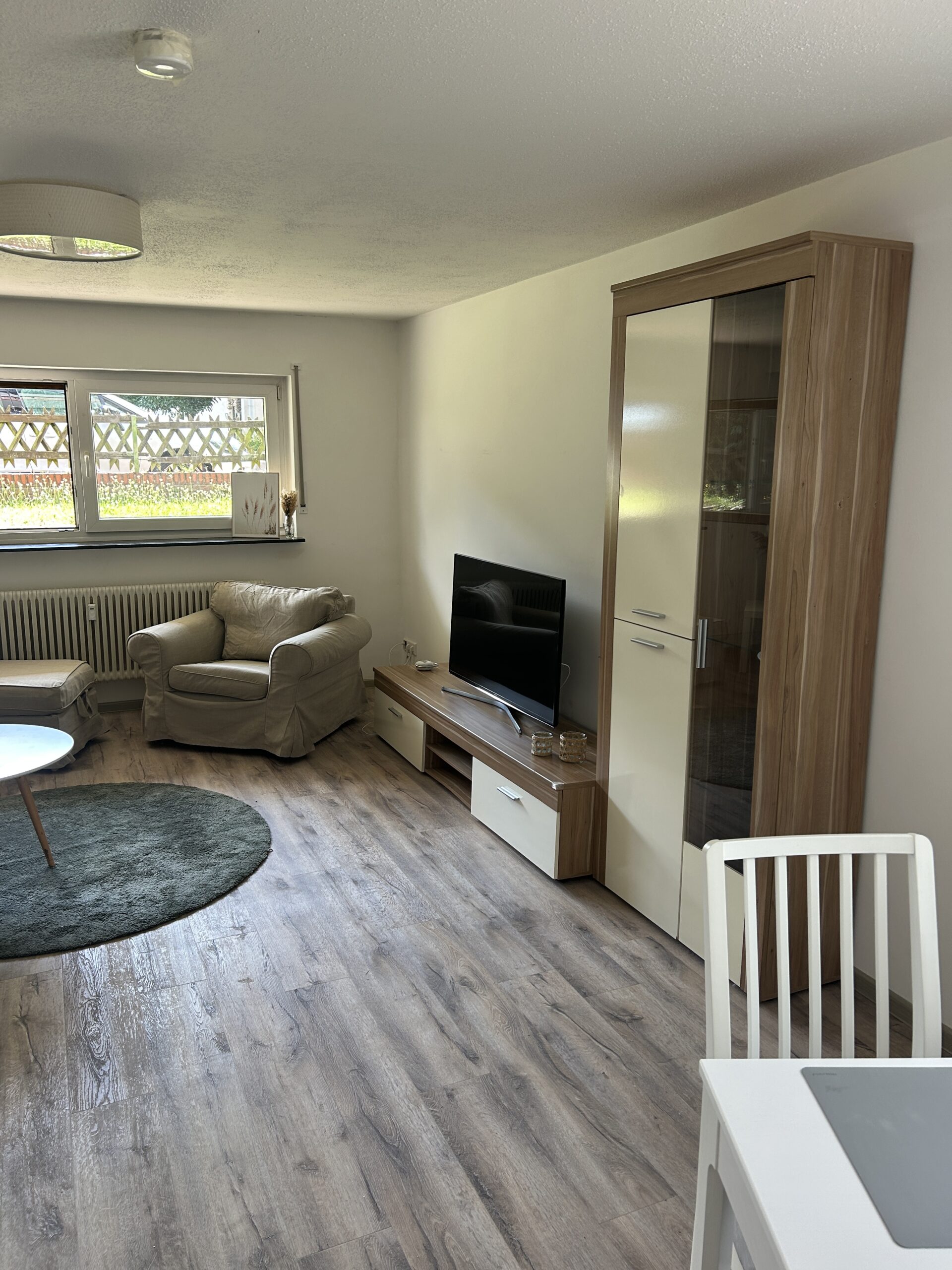 Wohnzimmer der Ferienwohnung Okarben